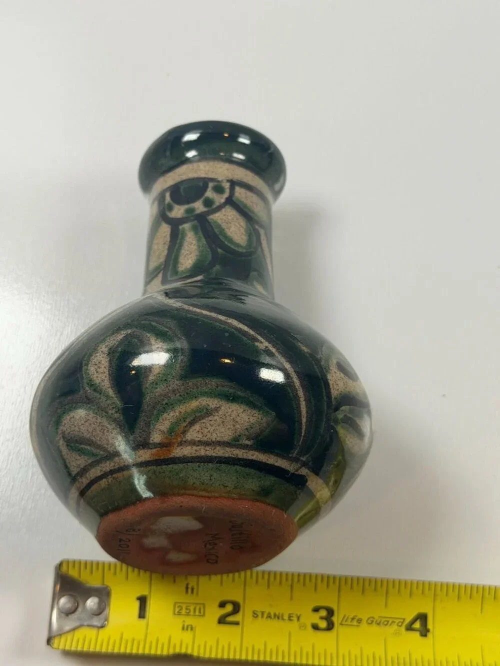 Handcrafted Vintage Mexican Decorative Pottery Vase 4